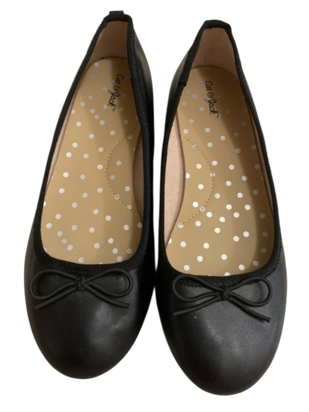 Cat & Jack Girl’s Diana Ballerina Flat Shoes Youth Size 2 Party School